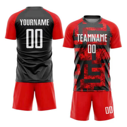 KyzoFire Fully Custom Sublimated Polyester/Spandex Football Uniform & Team Kit – Personalized Athletic Jersey & Shorts Set for Clubs & Academies
