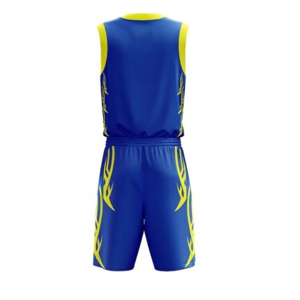 KyzoFire Custom Digital Printed Polyester Basketball Uniform Kit – Personalized Team Jersey & Shorts