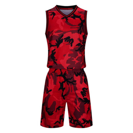KyzoFire Custom Digital Printed Polyester Basketball Uniform Kit – Personalized Team Jersey & Shorts