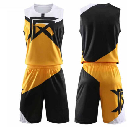 KyzoFire Custom Digital Printed Polyester Basketball Uniform Kit – Personalized Team Jersey & Shorts