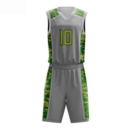 KyzoFire Custom Digital Printed Polyester Basketball Uniform Kit – Personalized Team Jersey & Shorts