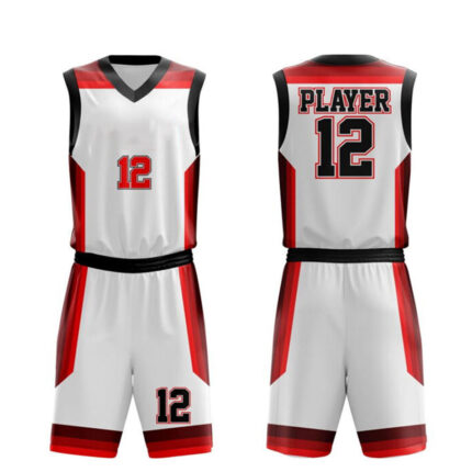 KyzoFire Custom Digital Printed Polyester Basketball Uniform Kit – Personalized Team Jersey & Shorts
