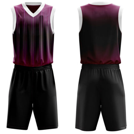 KyzoFire Custom Digital Printed Polyester Basketball Uniform Kit – Personalized Team Jersey & Shorts