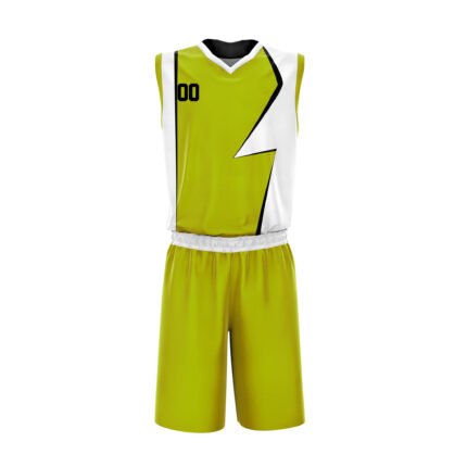 KyzoFire Custom Digital Printed Polyester Basketball Uniform Kit – Personalized Team Jersey & Shorts
