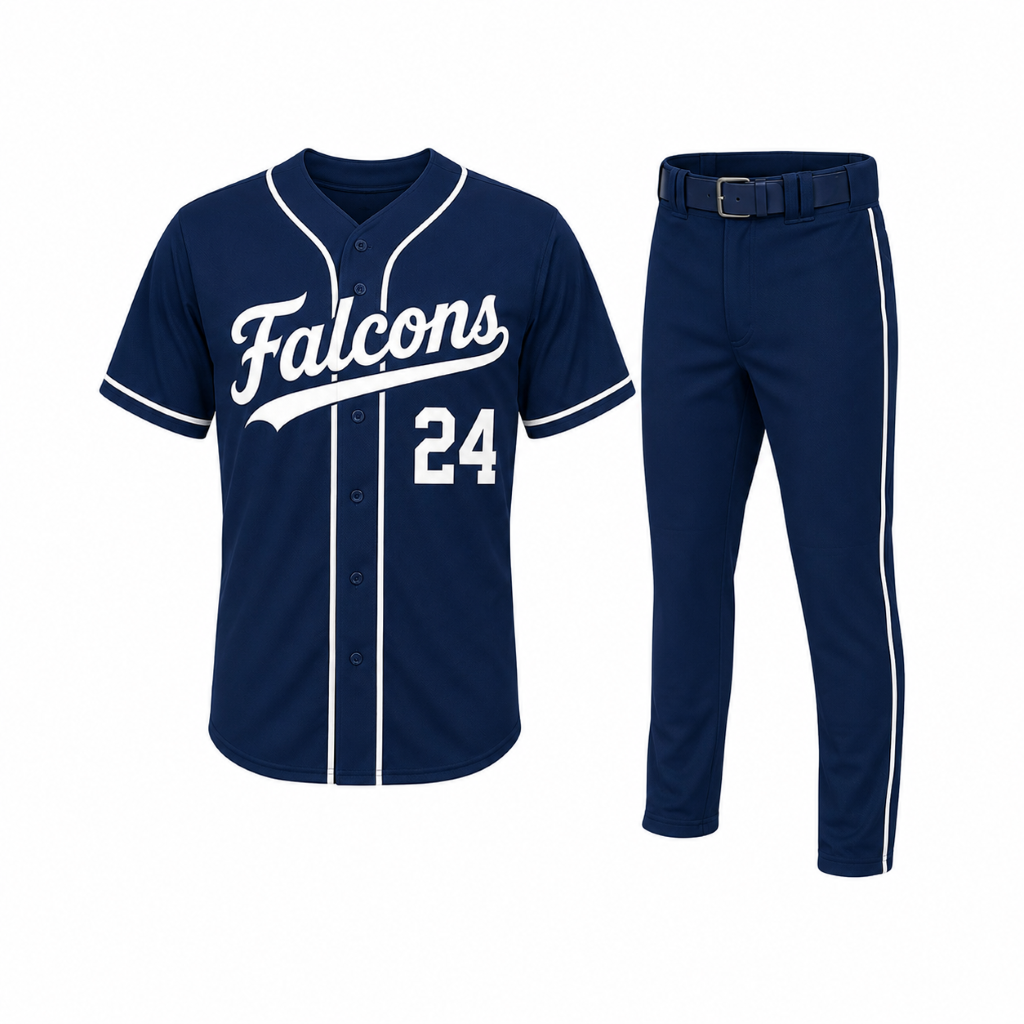KyzoFire Custom Digital Printed Polyester Baseball Uniform Kit – Personalized Team Apparel & Gear