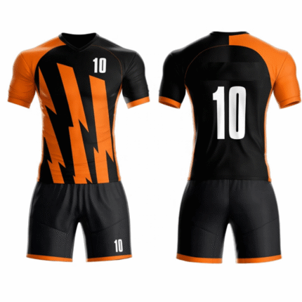 KyzoFire Fully Custom Sublimated Polyester/Spandex Football Uniform & Team Kit – Personalized Athletic Jersey & Shorts Set for Clubs & Academies