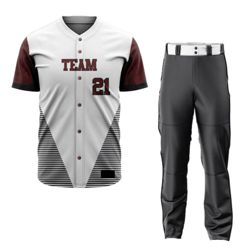 KyzoFire Custom Digital Printed Polyester Baseball Uniform Kit – Personalized Team Apparel & Gear