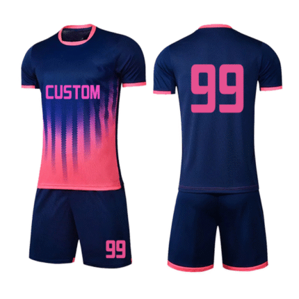 KyzoFire Fully Custom Sublimated Polyester/Spandex Football Uniform & Team Kit – Personalized Athletic Jersey & Shorts Set for Clubs & Academies