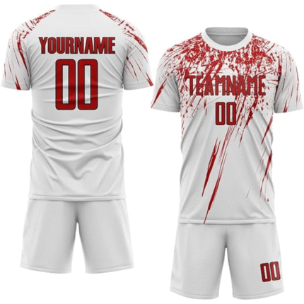 KyzoFire Fully Custom Sublimated Polyester/Spandex Football Uniform & Team Kit – Personalized Athletic Jersey & Shorts Set for Clubs & Academies