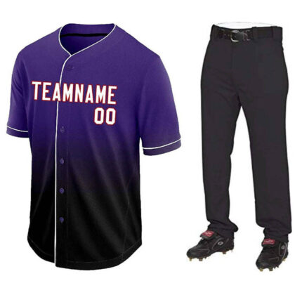 KyzoFire Custom Digital Printed Polyester Baseball Uniform Kit – Personalized Team Apparel & Gear