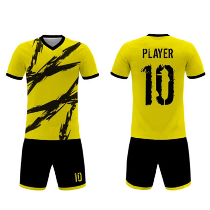 KyzoFire Fully Custom Sublimated Polyester/Spandex Football Uniform & Team Kit – Personalized Athletic Jersey & Shorts Set for Clubs & Academies