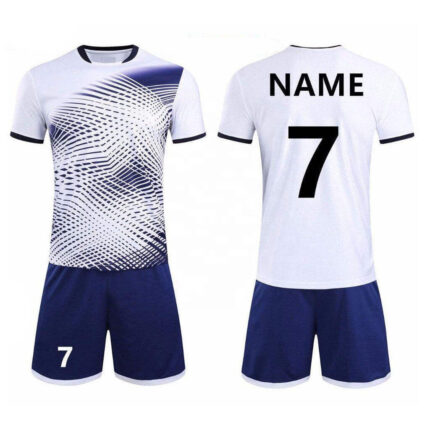 KyzoFire Fully Custom Sublimated Polyester/Spandex Football Uniform & Team Kit – Personalized Athletic Jersey & Shorts Set for Clubs & Academies
