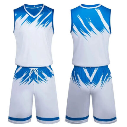 KyzoFire Custom Digital Printed Polyester Basketball Uniform Kit – Personalized Team Jersey & Shorts