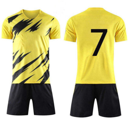 KyzoFire Fully Custom Sublimated Polyester/Spandex Football Uniform & Team Kit – Personalized Athletic Jersey & Shorts Set for Clubs & Academies