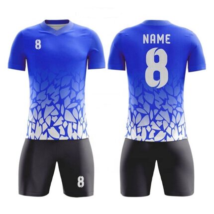 KyzoFire Fully Custom Sublimated Polyester/Spandex Football Uniform & Team Kit – Personalized Athletic Jersey & Shorts Set for Clubs & Academies