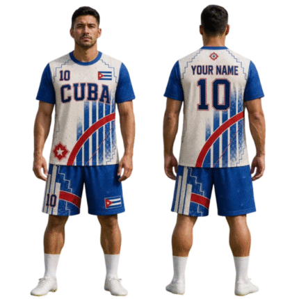 KyzoFire Fully Custom Sublimated Polyester/Spandex Football Uniform & Team Kit – Personalized Athletic Jersey & Shorts Set for Clubs & Academies