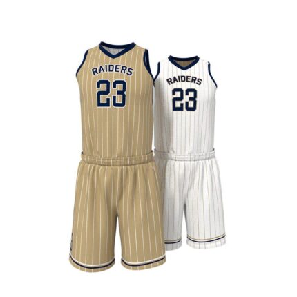KyzoFire Custom Digital Printed Polyester Basketball Uniform Kit – Personalized Team Jersey & Shorts